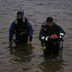 Dive club event, Scuba divers