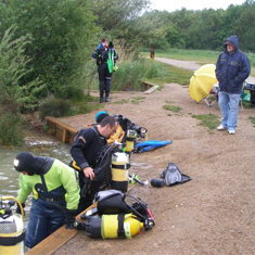 Dive club event, Kitting up