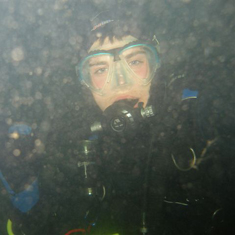 Dive club event, Scuba diver underwater