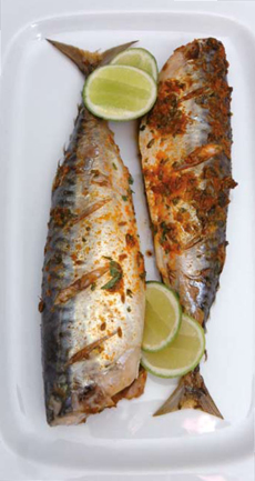 Spiced Mackerel with Lime and Coriander