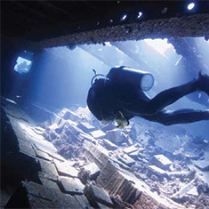 Diver in the Marcos by Stuart Green