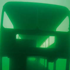 Underwater photographer Helen Parris, bus