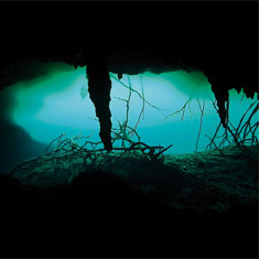 Underwater photographer Helen Parris, cave