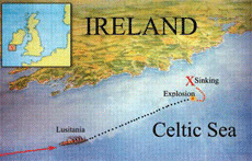 Lusitania Map