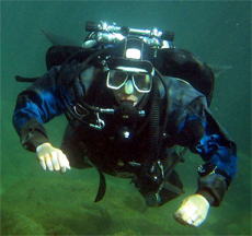 Mark Powell, underwater