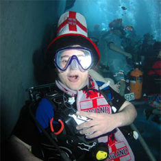 Underwater Television Watching World Record Attempt