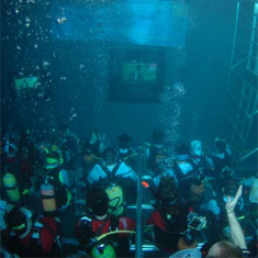 Underwater Television Watching World Record Attempt